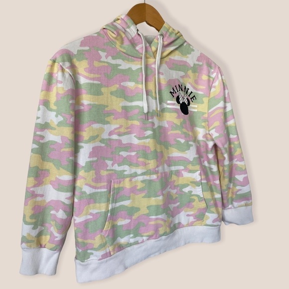DISNEY Minnie Mouse Camo Pullover Hoodie - Picture 2 of 9